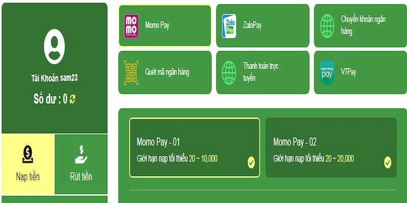 Cách nạp tiền Xin88 đầy đủ và chi tiết nhất